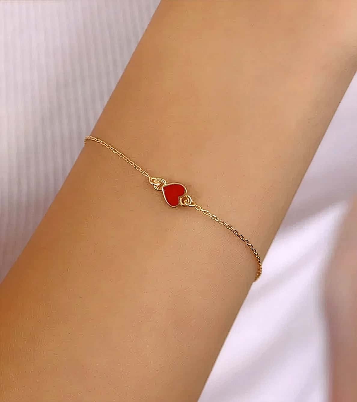 Mineli Kalp Çocuk Bileklik görseli 1