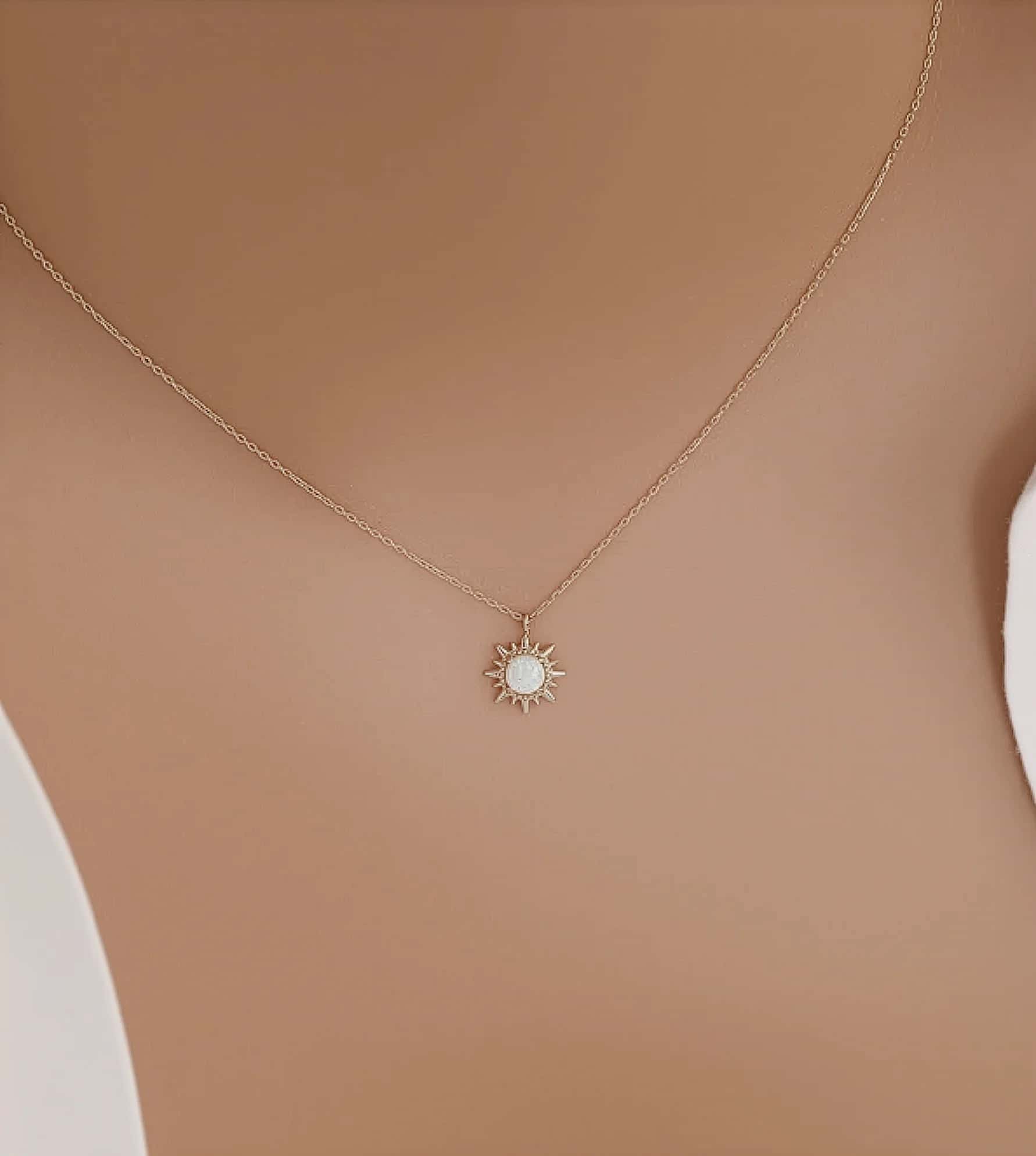 Opal Güneş Kolye görseli 3