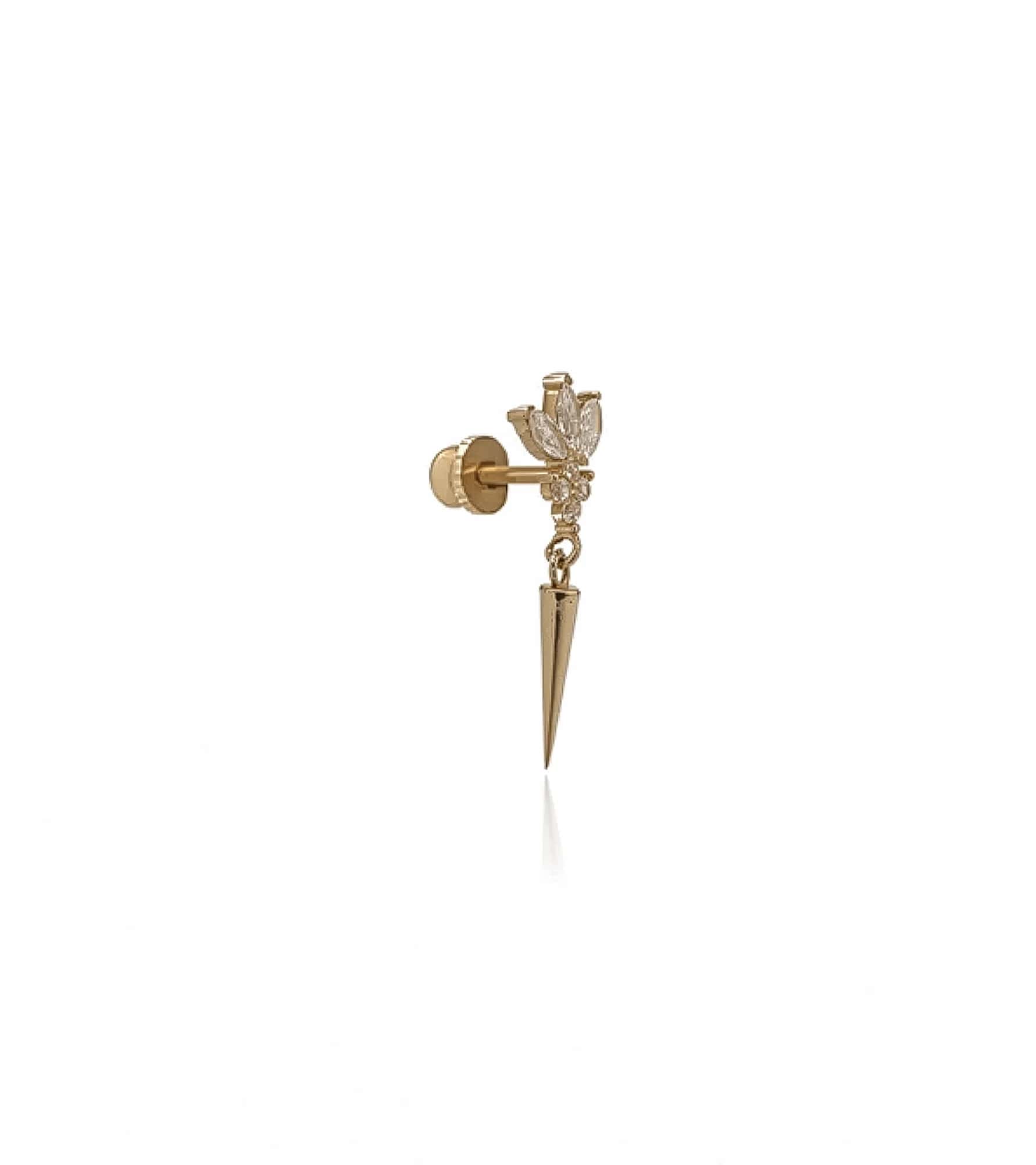 Koni Sallantılı Lotus Piercing (Tragus) görseli 1