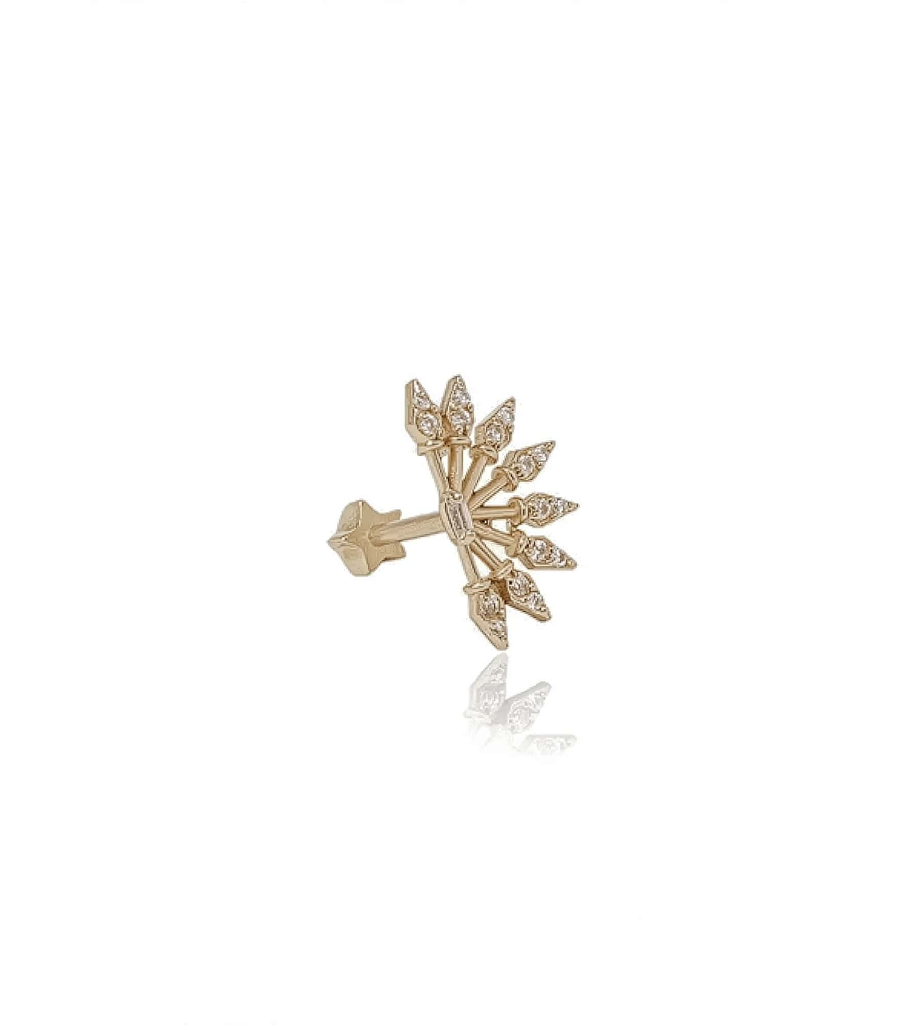 Taşlı Yelpaze Piercing (Tragus) görseli 1
