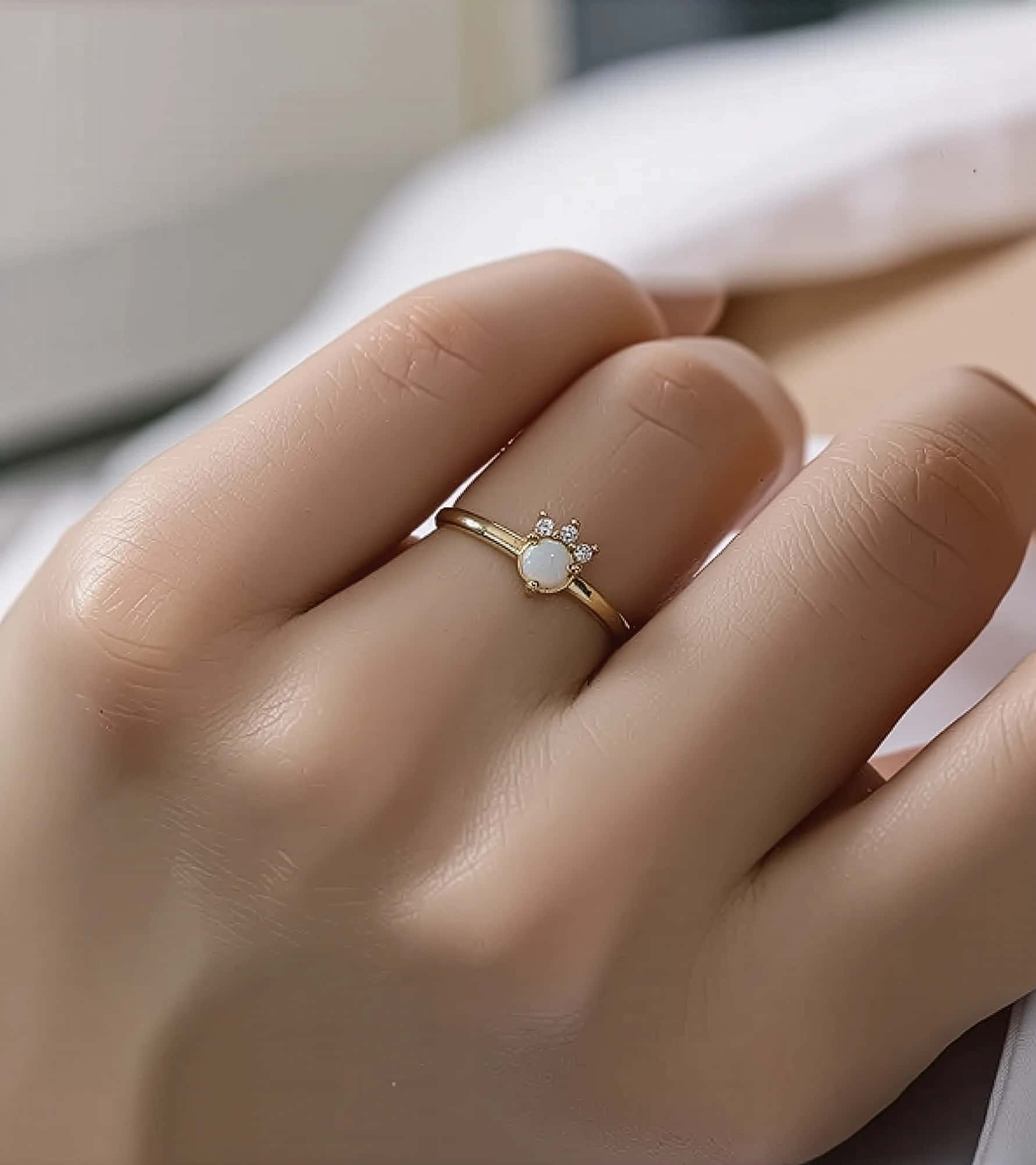 Opal Taşlı Yüzük görseli 2