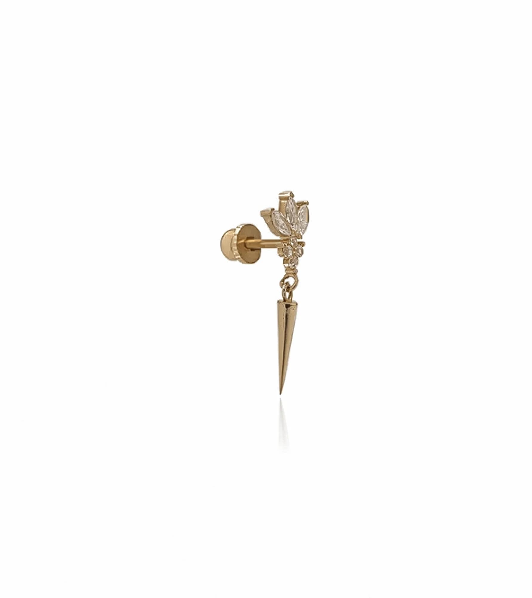 Koni Sallantılı Lotus Piercing (Tragus)